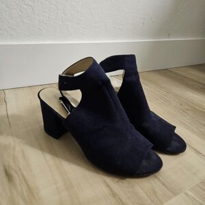 Elegant Navy Blue Women's Heels